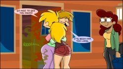 1girls 2girls 3girls animatedjames ass day_sonny fart fart_cloud fart_fetish female hailey_flower