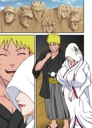 1boy 1girls age_difference blonde_hair boruto:_naruto_next_generations breasts bride busty cleavage colored couple dress female groom hakama high_resolution hood japanese_clothes just_married kimono lipstick male married_couple mature_female mature_woman milf naruho naruto naruto:_the_last naruto_(series) naruto_shippuden netorare ntr older_female_and_younger_male oppai smile textless top_heavy top_heavy_breasts traditional_clothes tsunade uzumaki_naruto voluptuous voluptuous_female wedding_attire yellow_hair