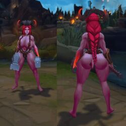 1girls abdomera female league_of_legends ninfrock ornn rule_63 screenshot