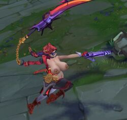 1girls abdomera female league_of_legends ninfrock samira_(league_of_legends) screenshot soul_fighter_samira soul_fighter_series