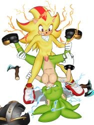 dannygga female footwear handwear handwear_and_footwear_only male penetration penile penile_penetration penis penis_in_pussy pussy sex shadow shadow_the_hedgehog sonic_(series) super_shadow surge_the_tenrec tenrec vagina vaginal vaginal_penetration vaginal_sex valhalla_surge