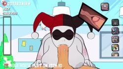 1boy 1girls animated anime_style arched_back ass ass_focus ass_up batman_(series) big_ass big_breasts big_butt big_penis blowjob blowjob_face blowjob_only blush blush_lines bra breast_squeeze breasts breasts_out buttplug cartoony cel_shading creampied cum cum_in_mouth cum_inside cum_on_face curvy curvy_figure dc deep_blowjob deep_penetration deep_throat deepthroat deepthroat_no_hands dick dotartnsfw fellatio female gag gagging gagging_noise gagging_on_penis gem grey_body harley_quinn harley_quinn_(classic) hole_house male mask moan moaning moaning_in_pleasure moans mouth mouth_full_of_cock mouth_full_of_cum mouth_gag mouth_shot mp4 naked nipple_piercing nipples nude open_mouth panties panties_aside pierced_nipples piercing piercings plug_(sex_toy) sex_toy shaded so_much_cum sound sound_effect sound_effects spank_marks spanked spanking sucking sucking_penis tagme tail tank_top thick thick_ass thick_thighs throat_fuck throbbing throbbing_penis toy vein veiny_penis video video-body video_bra video_top videos western_art western_cartoon x-ray