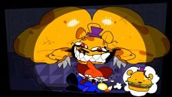 five_nights_at_freddy's five_nights_at_freddy's_4 fnaf fredbear_(fnaf) furry nightmare_fredbear_(fnaf) soups_(superiorfox) superiorfox
