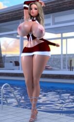 1girls 2025 3d alternate_body_type barbara_millicent_roberts barbie_(franchise) bimbo bimbo_body breasts_out clothed clothed_female detailed_background female female_only full_body large_breasts outdoor_nudity outdoors ruidx solo tagme