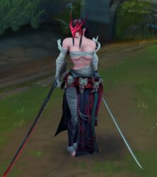 1girls abdomera female league_of_legends ninfrock rule_63 screenshot yone