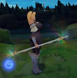 1girls abdomera female league_of_legends luxanna_crownguard ninfrock screenshot