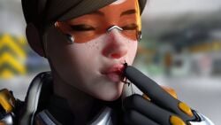 1girls 3d activision blizzard_entertainment female krieginax lena_oxton macro macro_female mature mature_female overwatch overwatch_2 safe sfw tracer