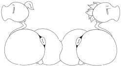 2025 animate_inanimate annoyed annoyed_expression anus anus anus_peek ass_bigger_than_body ass_bigger_than_head ass_to_ass asshole asshole_peek balls ballsack beetlebot big_ass big_butt butt_bump donut_anus dumptruck_ass fat_ass flora_fauna gigantic_ass happy huge_ass huge_butt hyper hyper_ass hyper_butt looking_at_another looking_at_partner monochrome no_humans non-human non-human_only nude nude_male nude_plant peashooter_(pvz) penis plant plants plants_vs_zombies puffy_anus repeater_(pvz) small_balls small_testicles tagme testicles tiny_balls white_background