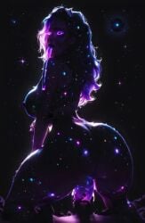 1girls ai_generated ass female female_focus galaxy hetero no_sound reverse_cowgirl_position sex solar_system solo_focus tagme video