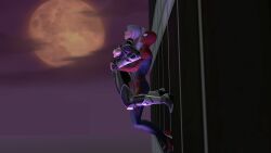 1boy 1girls 3d black_cat_(insomniac) black_cat_(marvel) building felicia_hardy looking_pleasured marvel marvel_comics moon moonlight night open_mouth orgasm orgasm_face penetration penetration_from_behind peter_parker pleasure_face screaming sex sex_from_behind skyliner79 spider-man spider-man_(ps4) spider-man_(series) superhero vaginal_penetration vaginal_sex video_game_character