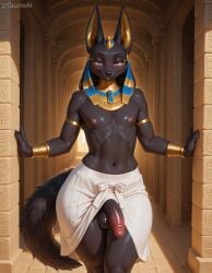 1boy against_surface against_wall ai_generated anthro anubian_jackal anubis ass balls bedroom_eyes big_butt black_body black_fur blush bodily_fluids bottomwear canid canine canis clothed clothing crossdressing curvaceous curvy_figure deity digital_media_(artwork) egyptian egyptian_mythology eye_contact eyelashes fangs femboy first_person_view flaccid fluffy fluffy_tail front_view fur furry furry_male furry_only gay genitals girly glistening glistening_body glistening_genitalia guznoai hair half-closed_eyes half-erect hi_res huge_ass huge_butt humanoid humanoid_genitalia humanoid_penis inviting jackal long_hair looking_at_another looking_at_viewer looking_down looking_pleasured low-angle_view male mammal multicolored_body multicolored_fur narrowed_eyes nipples nude nude_male partially_clothed penis portrait presenting presenting_balls presenting_penis purple_eyes seductive simple_background skirt smile solo stable_diffusion standing tail teeth thick_thighs three-quarter_portrait topless two_tone_body two_tone_fur vein veiny_penis voluptuous wet wet_body wide_hips yaoi yiff