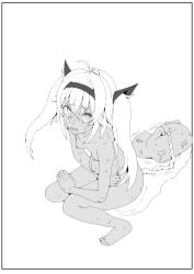 absurdres birth giving_birth highres matsukai_mao nijisanji orihei pregnant sketch_lines umbilical_cord virtual_youtuber