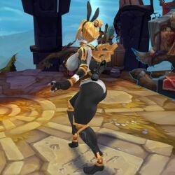 1girls abdomera bunny_ears female league_of_legends ninfrock orianna screenshot