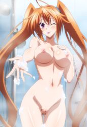 aerolae ai_generated breasts high_school_dxd naked_female nipples nude_female pussy shidou_irina vagina