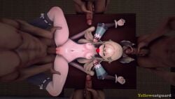 3d animated cat_tail cum cum_in_pussy cum_inside gangbang gangrape genshin_impact kirara_(genshin_impact) missionary_position nude_male penis sfm sound source_filmmaker tagme vagina vaginal_sex video yellowcatguard