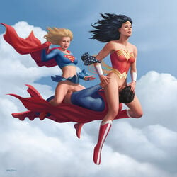 1boy 2girls amazon amazonian balziku big_ass big_breasts big_butt black_hair blonde blonde_hair blue_eyes bottomless bubble_ass bubble_butt busty butt cape clark_kent cloud clouds couple cousin cousins cowgirl_position cunnilingus curvy cute dark_hair dc dc_comics diana_prince enjoying excited facesitting female ffm_threesome flying flying_sex hero_costume incest justice_league kara_zor-el kryptonian light-skinned_female light-skinned_male light_skin looking_pleasured male midair midair_sex no_panties nude oral panties panties_off panties_removed penetration pleasure_face pussy reverse_spitroast romantic romantic_couple seductive sensual sex sky sky_sex straight supergirl supergirl_(series) superhero superheroine superman superman_(series) thick thong thong_off threesome vagina vaginal vaginal_penetration vaginal_sex white_female white_male wide_hips wonder_woman wonder_woman_(series)