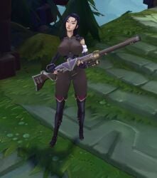 1girls abdomera caitlyn_kiramman female league_of_legends ninfrock screenshot