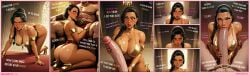 2025 2d ai_generated black_hair brown_eyes brown_skin bubble_butt cumslut femboy futanari glasses intersex makeup male maledom robin_sweetcheeks sissy slut tagme