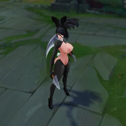 1girls abdomera akali female league_of_legends ninfrock screenshot
