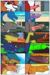 aira_(aira_dragon) anthro azazelek balls bodily_fluids brom_(sahurus) canid canine chart cum diagoryart dragon erection fangs feral fox fur genital_fluids genitals group hi_res horn hyper_(hyper_protogen) leaking_cum lusker male mammal mythological_creature mythological_scalie mythology penis penis_chart scalie sergal smile smiling_at_viewer smirk smirking_at_viewer teeth vemora whiskers xiuzan_(eldemare_xaetri)