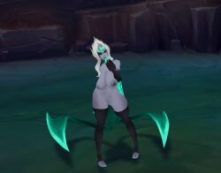 1girls abdomera breasts evelynn female large_ass large_breasts league_of_legends ninfrock screenshot