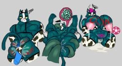 2023 absurd_res alien angry angry_expression angry_face animal_print anthro ass avocato balls bara bara_tits barazoku belly_bulge belly_inflation big_ass big_breasts big_butt big_pecs big_penis blue_body blue_fur breasts bubble_ass bubble_butt cap cow_print cum_in_pussy cum_inside cumflated_belly cumflation cuntboy cuntboy_with_breasts digital_drawing_(artwork) digital_media_(artwork) domestic_cat egg_implantation eggnant eggs fat_ass felid feline final_space forced fur furry furryonline1 gay genital_fluids hyper_ass hyper_breasts hyper_nipples impregnation inflation internal internal_anal intersex lactating lactation legs_apart legs_up looking_back male male_impregnation male_lactation male_only mammal muscles muscular_male nipples oral oviposition ovipositor ovum pecs penis penis_in_ass precum precum_drip pregnancy pregnant pregnant_belly pregnant_male pussy pussy_ejaculation pussy_juice_drip simple_background submissive submissive_male sucking sweaty_ass tentacle tentacle_rape tentacle_sex tentacles_on_male thick_ass thick_thighs ventrexian womb_tattoo writing_on_ass writing_on_body yellow_eyes