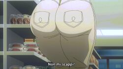 1girls anime anime_style artist_request big_ass elf-san_wa_yaserarenai huge_ass jeans kuroeda ripped ripped_pants