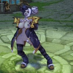 1girls abdomera female league_of_legends ninfrock screenshot zeri_(league_of_legends)