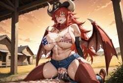 1girls ahe_gao ai_generated american_flag_bikini balls big_ass big_balls big_breasts big_butt big_penis bikini bikini_top blush cleavage clothed clothed_female covered_in_cum cowboy_boots cowboy_hat cowboy_pants cowgirl_outfit cowgirl_position creamhorseai cum cum_covered cum_drip cum_in_mouth cum_in_pussy cum_inside cum_on_body cum_on_breasts cum_on_face curvy curvy_female curvy_figure dragon_girl dragon_horns dragon_humanoid equine_penis excessive_cum farm farmgirl female fit fit_female fucked_silly half_dragon high_resolution highres horns horny horny_female horse_penis horsecock horsecock_on_humanoid huge_ass huge_balls huge_breasts huge_cock humanoid hyper_balls light-skinned_female long_hair male male/female mature_female milf mommy mommy_kink outdoors outside penis ranch red_hair riding_penis scarf seductive short_shorts smug smug_face smug_grin testicles thick_thighs vagina vaginal_penetration vaginal_sex very_long_hair virtual_youtuber voluptuous voluptuous_female vshojo vtuber wide_hips yellow_eyes zentreya zentreya_(cowboy_bikini)