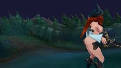 1girls 3d abdomera animated female league_of_legends miss_fortune ninfrock tagme video