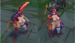 1girls abdomera female league_of_legends ninfrock samira_(league_of_legends) screenshot soul_fighter_samira soul_fighter_series