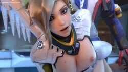 3d animated areolae ass autodesk_maya blender blonde_hair blue_eyes bouncing_breasts breasts butt ellowas from_behind looking_at_viewer mercy nipples overwatch sex shorter_than_30_seconds shorter_than_one_minute soldier_76 sound straight thighhighs video