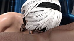3d dark-skinned_male dark_skin deepthroat fellatio female interracial male nier nier:_automata oral sex straight tagme vizeta yorha_2b