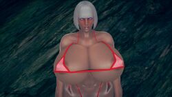 1girls 3d athletic athletic_female big_ass big_breasts breasts brown-skinned_female brown_body brown_skin busty capcom cleavage dark-skinned_female dark_hair dark_skin demon demon_girl devil_may_cry devil_may_cry_4 digital_media_(artwork) eyebrows eyelashes eyes female fire_on! fit fit_female gigantic_breasts gloria_(devil_may_cry) hair hips hourglass_figure huge_ass huge_breasts human humanoid hyper hyper_breasts large_breasts legs lips massive_breasts mature mature_female short_hair thick thick_ass thick_legs thick_lips thick_thighs thighs toned toned_female top_heavy trish_(devil_may_cry) upper_body voluptuous waist white_hair wide_hips