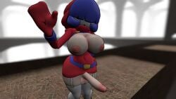 1futa 3d big_breasts boobs_out dickgirl garry's_mod highres intersex light-skinned light-skinned_futanari mario_(series) nintendo shy_gal solo_futa tagme thick_thighs thighs wide_hips