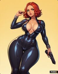 ai_generated badass big_ass big_breasts black_widow_(marvel) horny marvel milf n_1611 sexy_clothing slut slutty_clothing slutty_outfit wide_hips