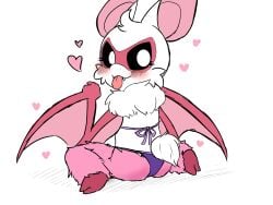 anthro anthro_on_anthro anthro_only bat bat_wings critters_(poppy_playtime) furry_only hi_res highres macha_zr membrane_(anatomy) membranous_wings nightmare_critters no_humans pink_hips pink_legs pink_wings poppy_playtime poppy_playtime_(chapter_4) rabie_baby_(poppy_playtime) sex smiling_critters tagme white_body white_fur white_skin wing wings