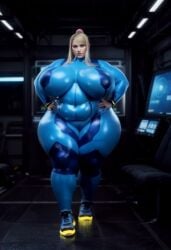 10_seconds 1girls ai_animation ai_generated ai_video animated ap bbw big_ass big_breasts blonde_hair bodysuit female_focus female_only huge_breasts navel plump samus_aran shoes shorter_than_10_seconds skindentation solo solo_female solo_focus spaceship stable_diffusion tagme thick_thighs vertical_video video walking wide_hips zero_suit_samus