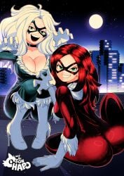 black_cat_(cosplay) black_cat_(marvel) felicia_hardy marvel marvel_comics mary_jane_watson sonchapo spider-man_(series) tagme