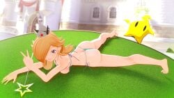 1girls 3d aequd ass ass_focus ass_up barefoot big_ass big_breasts big_butt blender blender_(software) blonde_hair blue_eyes bra breasts crown female female_focus female_only high_heels_removed laying_down laying_on_stomach lingerie luma mario_(series) nintendo no_shoes panties princess_rosalina shoes_removed solo solo_female solo_focus super_mario_bros. super_mario_galaxy thong underwear