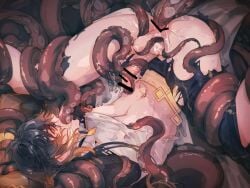 gay genshin_impact tentacle tentacle_sex zhongli_(genshin_impact)