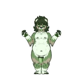 1:1 anthro badger foreskin genitals goather hi_res male mammal mustelid musteline penis pistachio(goather) pubes solo uncircumcised