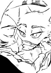 2017 anthro arctic_fox bedroom_eyes black_and_white bottomless canine clothed clothing disney duo fellatio female fox half-closed_eyes jack_savage lagomorph male mammal monochrome oral rabbit rough_sketch seductive sex size_difference sketch skye_(zootopia) straight thewyvernsweaver zootopia