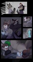 comic controller holographycutebun mind_break mtf_transformation roxanne_wolf_(fnaf) transformation_through_technology vaginal_penetration vr_goggles