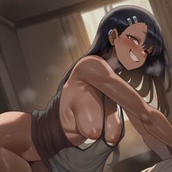 1girls ai_generated bare_arms bare_breasts bare_legs bare_shoulders bare_thighs big_breasts black_hair color female female_focus female_only hayase_nagatoro hi_res large_breasts long_hair luckypathai nipples please_don't_bully_me,_nagatoro smug smug_face solo solo_female thick_thighs