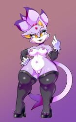 blaze the cat from sega by randomgloves