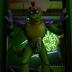 1boy 1male 2025 3d 3d_(artwork) alligator animatronic anthro anthro_focus anthro_only anthro_solo claws dark_dixon digital_media_(artwork) erect_penis erection fangs fingerless_gloves five_nights_at_freddy's five_nights_at_freddy's:_security_breach glans glasses gloves humanoid_genitalia humanoid_penis machine male male_anthro male_focus male_only mohawk montgomery_gator_(fnaf) reptile robot scottgames sharp_teeth shoulder_pads solo solo_anthro solo_focus solo_in_panel solo_male star_glasses steel_wool_studios sunglasses