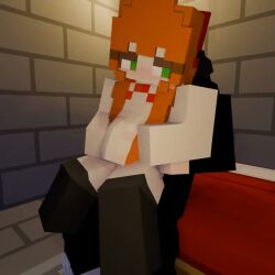 1girls 3d alex_(minecraft) animated clothed clothed_sex green_eyes long_hair looking_away minecraft orange_hair penetration reverse_cowgirl_position sound stockings stomach_bulge tagme thighhighs vaginal_penetration video xian_yuuwu