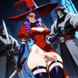 2boys after_anal after_sex ai_generated artist_name black_gloves black_thighhighs blue_eyes braid breasts cleavage cleavage_cutout clothing clothing_aside clothing_cutout covered_navel cum cum_in_ass cumdrip dress elbow_gloves erection eyeshadow female flaccid foreskin futa_with_male futanari gloves hair_over_one_eye half-erect hat headwear holding holding_sword holding_weapon indoors large_breasts large_penis large_testicles legwear long_hair looking_at_viewer lunaart makeup male marvel marvel_rivals mask multiple_boys newhalf no_panties parted_lips patreon_logo patreon_username pelvic_curtain penis penis_size_difference psylocke psylocke_(sai) psylocke_(sai)_(blood_kariudo) puffy_short_sleeves puffy_sleeves purple_eyeshadow purple_hair red_dress red_headwear reverse_grip robe short_sleeves side_slit skindentation skull solo_focus sword testicles thick_thighs thigh_boots thigh_strap thighhighs thighs twin_braids veins veiny_penis weapon web_address witch witch_hat