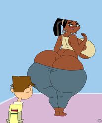 ass_cleavage big_ass butt_crack cody_(tdi) dat_ass fat_ass female giant_ass huge_ass leshawna_(tdi) long_ass nano_baz smile total_drama_island